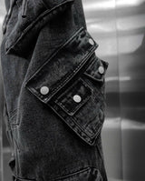 WASH-DENIM PANTS QUAD POCKET