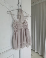 [muffler set] veil chiffon sleeveless