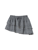 TWIST FRILL SKIRT GREY