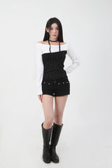 レースミニスターTシャツ_ブラック