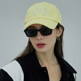 Round Logo Ball Cap (Lemon)
