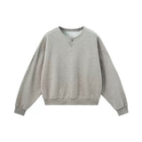 シングルボタンスウェットシャツ