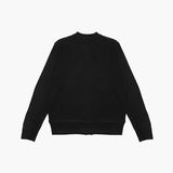 STRAP WOOL CARDIGAN BLACK