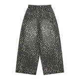 DITT SNAP BUTTON LEOPARD WIDE PANTS