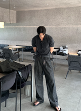 アワーピグメントウォッシングアイスカラーショートパンツニット