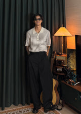Mother-of-pearl Balloon Wide Slacks 3COLOR