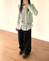 Kelly Cashmere V-neck Loose Fit Cardigan 12C