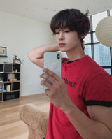Saier Vintage Lettering Short Sleeve T-shirt