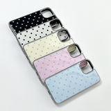 dot epoxy silver bumper case(blue)