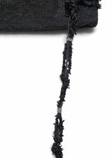  KNIT BRAID BEANIE . CHARCOAL
