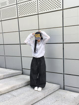 [Ritcore MADE] ミニドットワイドデニムパンツ (2c)