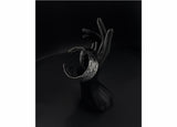 crushed edge metal bangle 