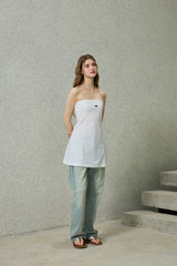 KITTEN MINI DRESS / WHITE