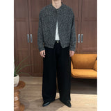 [Unisex] Side tuck snap wide denim pants(2color)