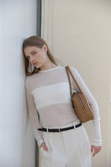 ブローチバッグ BROWN
