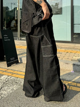 Stitch Dig Snap Wide Pants 2C
