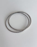 [MADE] TWIST CHAIN BANGLE (SILVER)