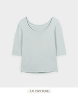[MADE/6colors] WANT MILLED COTTON FOUR-SLEEVE T-SHIRT