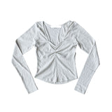 Punching square neck T
