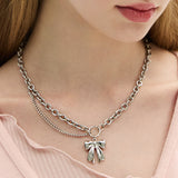 Ballerina Ribbon Pendant Surgical Necklace