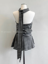 バックレスミニドレストップ