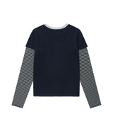オールド グローリー リンガー レイヤード LS Tシャツ ネイビー(CV2GFFT558A)