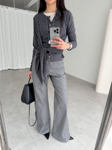tied button cardigan (3color)