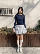 チェックバルーンスカート (2C)