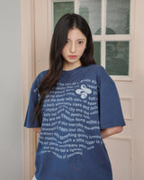 Updraft Oversized Artwork T-shirts [Blue]
