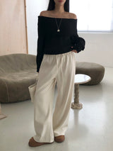 [MADE] ENTOL VELOUR WIDE PANTS