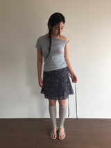 シルバーボールミックスブレスレット (1color)