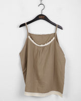 Soopul vintage layered lace strap tank top sleeveless
