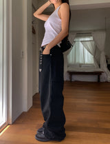 Jello Patch Carpenter Wide Cotton Pants