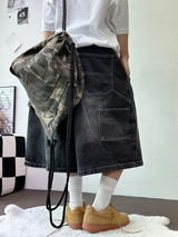 ALL BANDING カーペンターデニムバミューダパンツ 🤍🩶💙🖤2COLOR