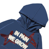 Boxy Hoodie Chambredelavain - Nails Steel Blue