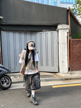 Origin Vintage Cargo Denim Bermuda Pants