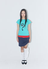 Lye Lye シンボルプリンティングTシャツ - ミント