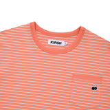 ユニモノチェリーストライプTシャツ [LIGHT ORANGE]