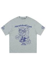 エンジェルグラフィティプリントTシャツ