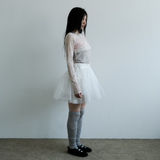 KIRIGIRL MESH TOP _CREAM