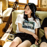 M17103 M. T-shirt. Weed SB White