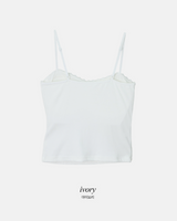 #AN レース ストラップ キャップ ノースリーブ(3color)