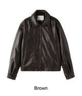 Mayden Crop Leather Jacket
