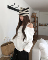 Vint Eyelet Strap Sweatshirt