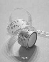 PET Silver Foil Pin & Clips Kiss Cut Tape