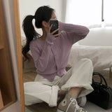 [BELLIDE MADE] 6color, memory cable round cardigan