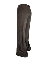 アンバランス フォールディング パンツ KHAKI BROWN