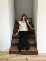 Rock chic belt bootcut pt