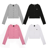 SLIM FIT LOGO CARDIGAN [4color]