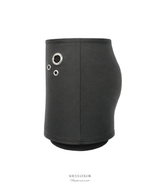 Metal eyelet mini skirt pants (2color)